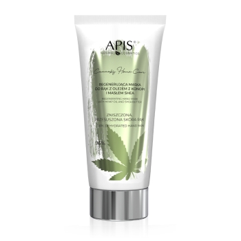 5689 CANNABIS HOME CARE Regenerująca maska do rąk z olejem z konopi i masłem shea / 200ml